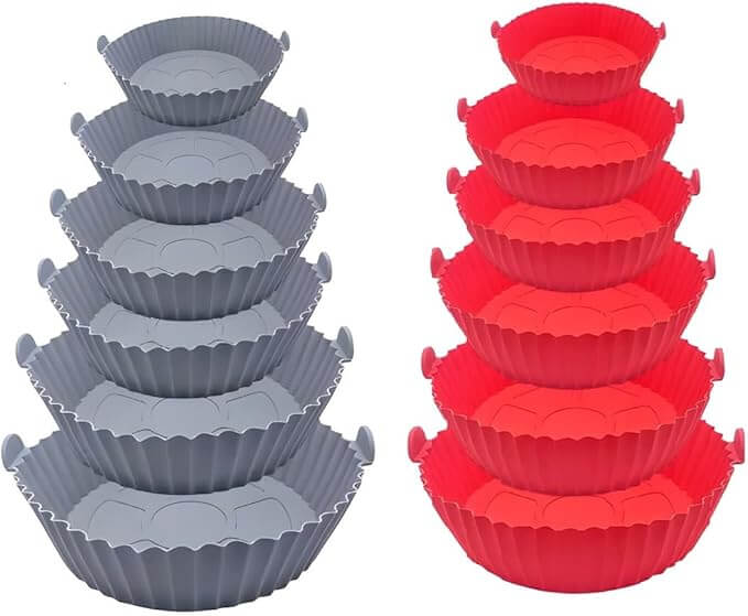 Formas de Silicone para AirFryer  - Kit 6 Peças