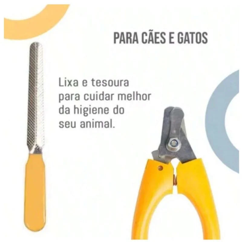 Cortador Tosador de Pelos Profissional Recarregável para Cães e Gatos + Brinde