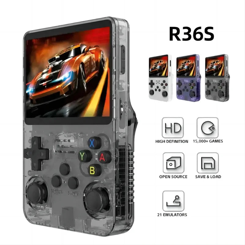 Console Portátil Pocket Game R36S HD -21  Emuladores.